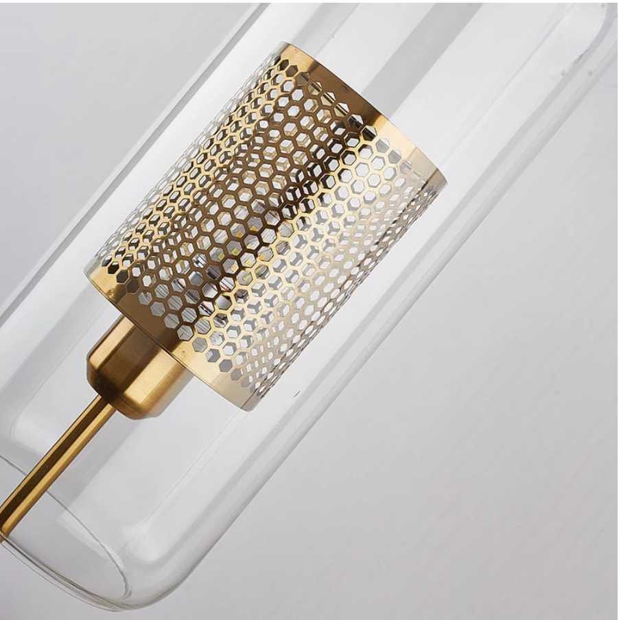 Candeeiro de Parede Moderno em Vidro para Casa de Banho