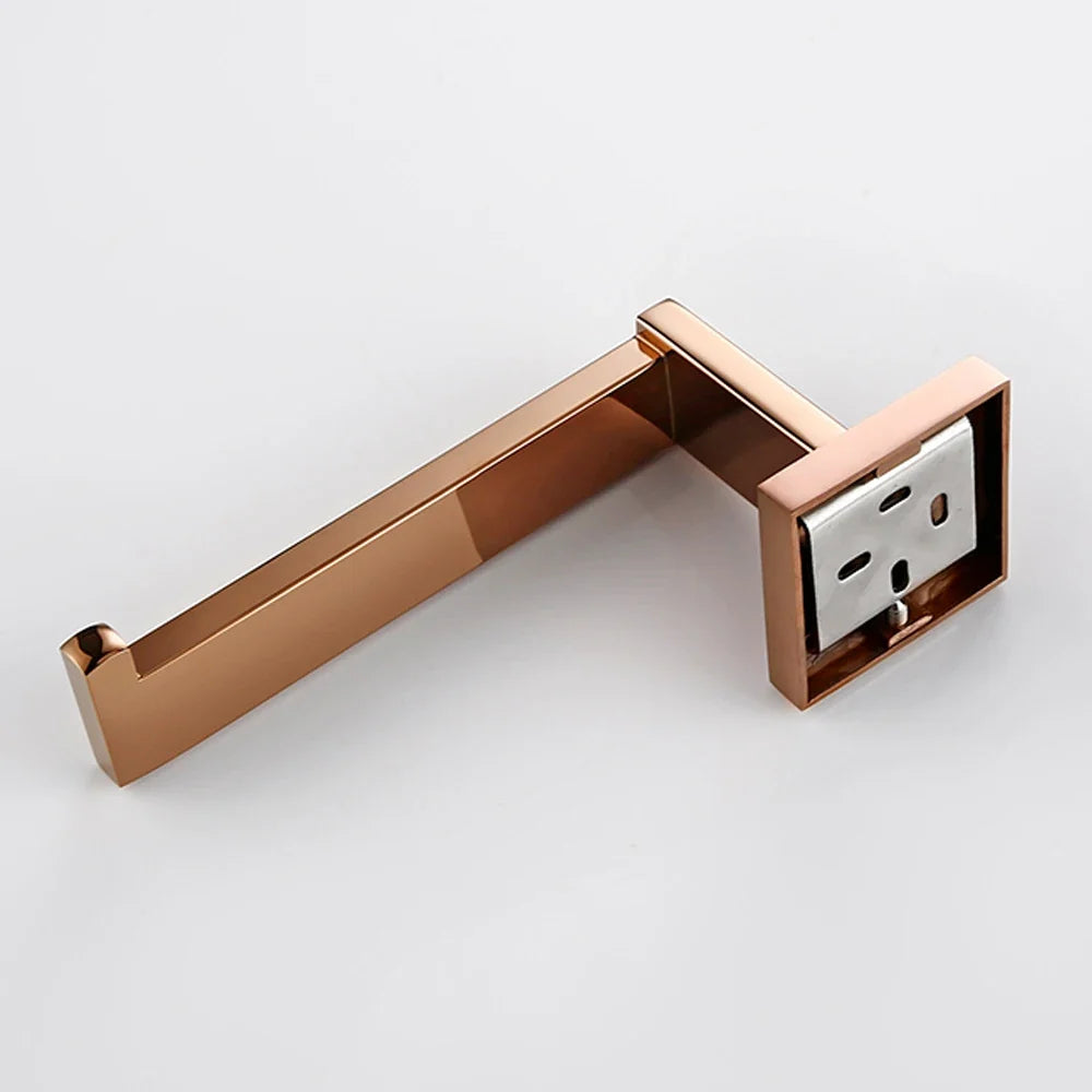 Conjunto de Acessórios de Casa de Banho em Ouro Rosa