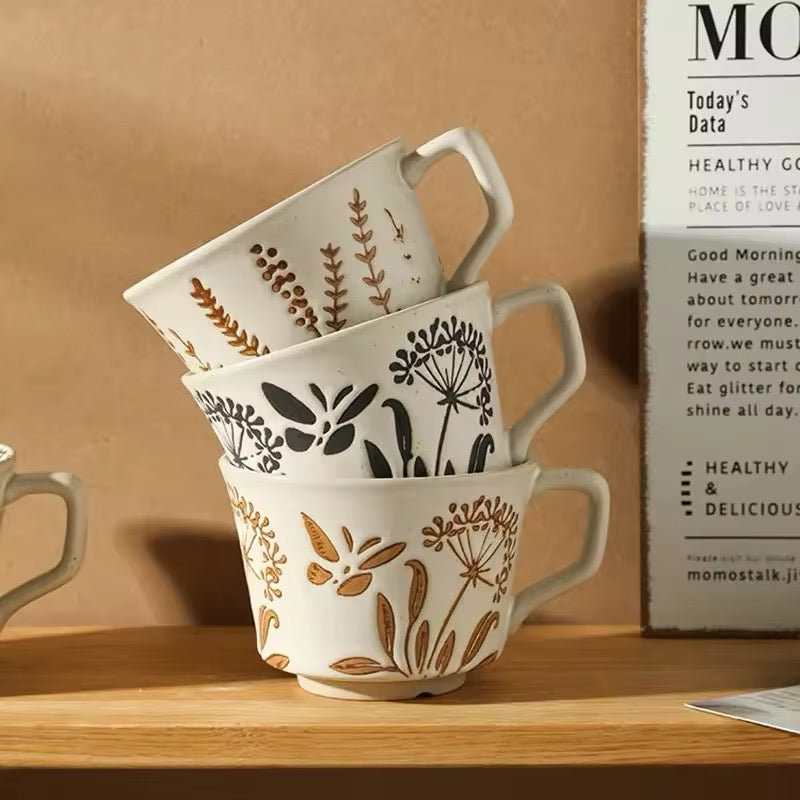 Caneca em Cerâmica Botânica Nórdica – 350ml