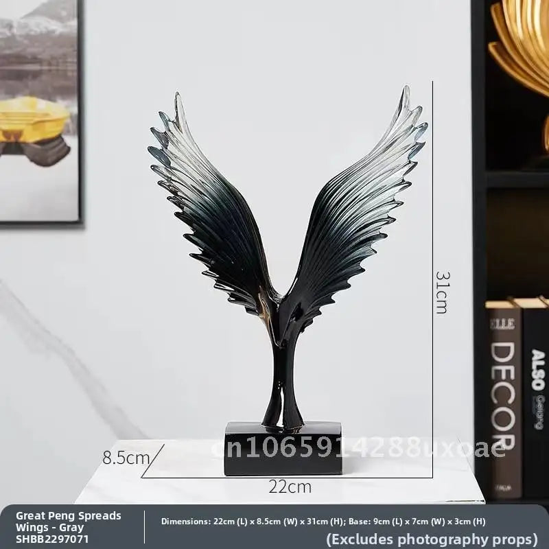 Elegante Decoração de Asas Transparentes