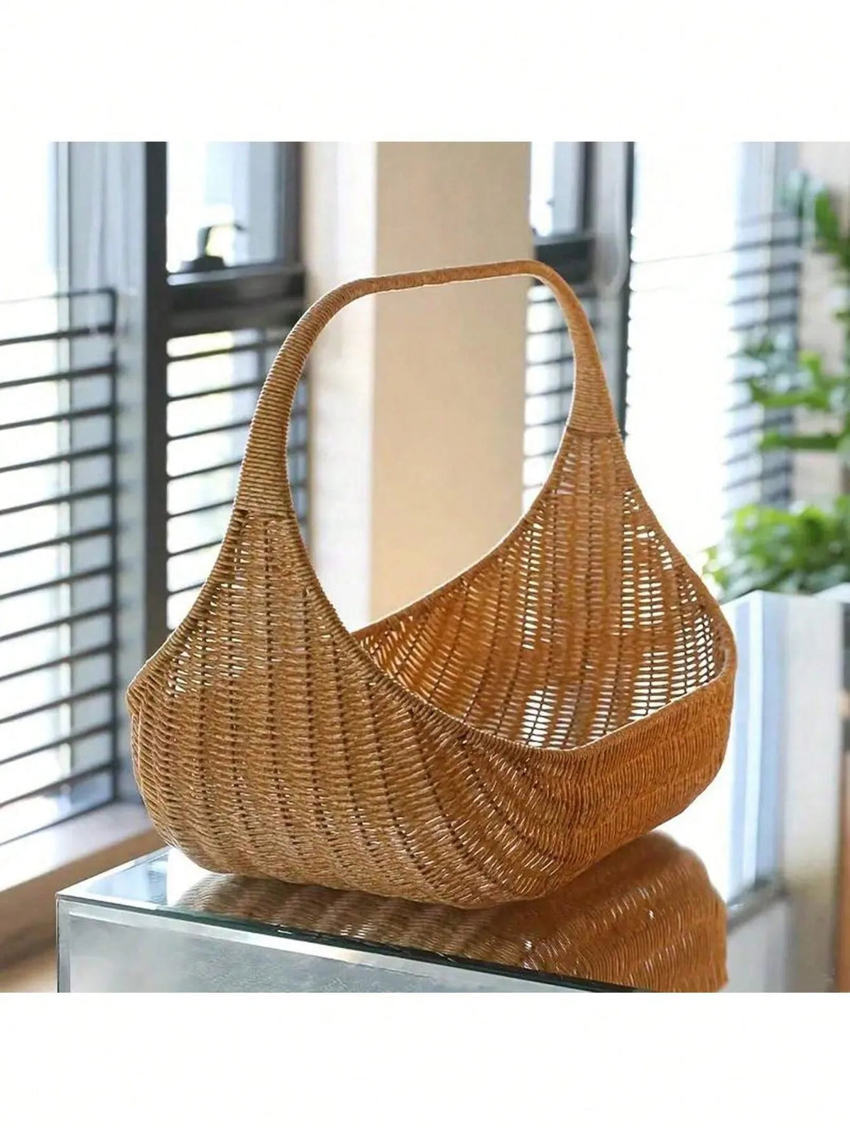 Elegante Cesto de Piquenique em Bambu