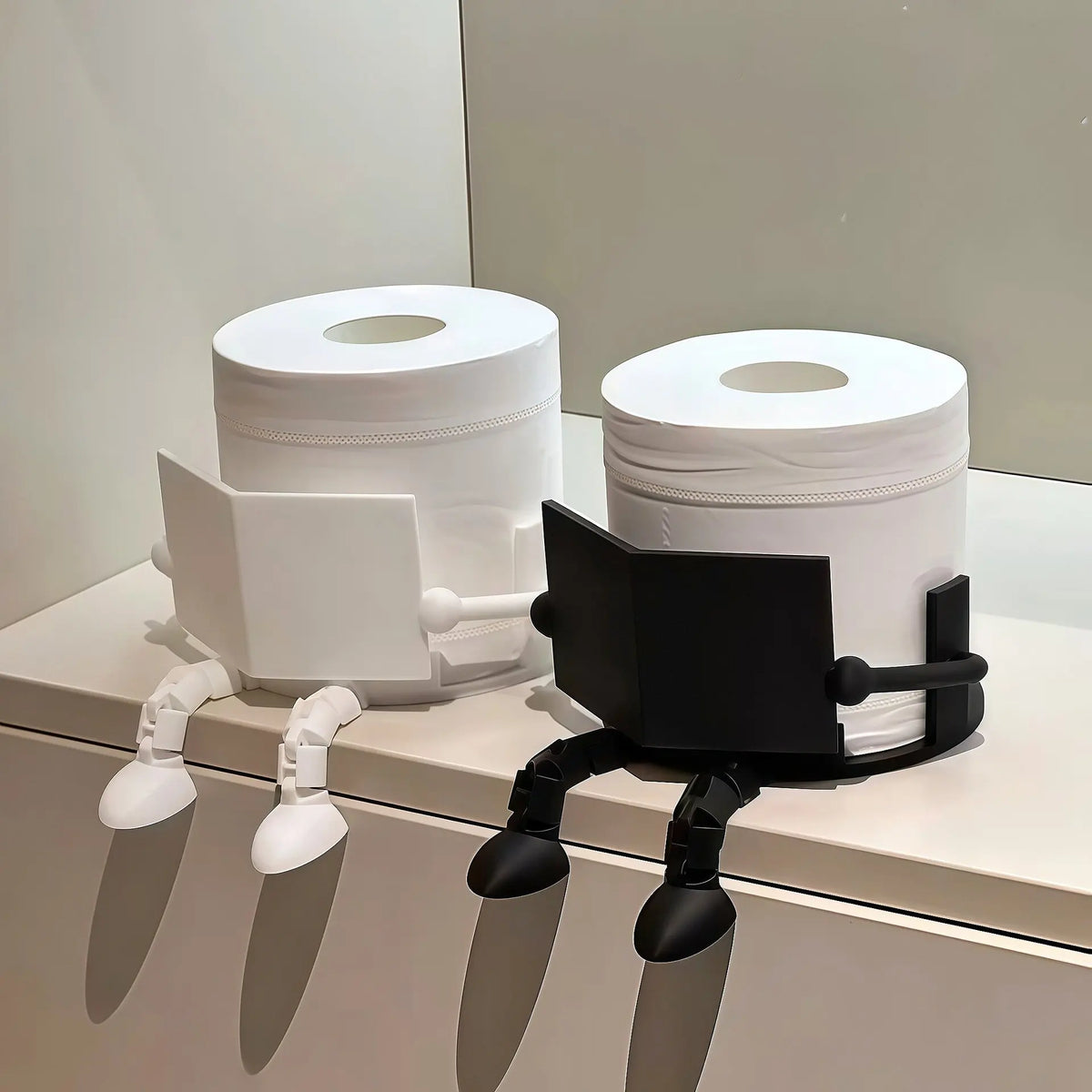 Suporte de Papel Higiénico Divertido – Organizador Criativo para a Casa de Banho
