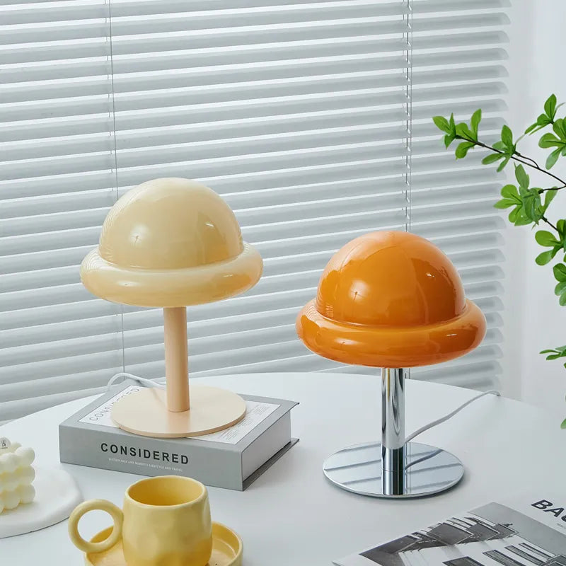 Candeeiro de Mesa Cogumelo Candeeiro de Secretária Moderno Mid Century Mobiliário Bauhaus