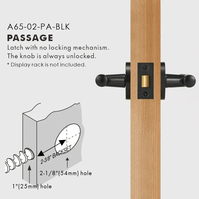 Elegante Conjunto de Puxadores de Porta em Bronze