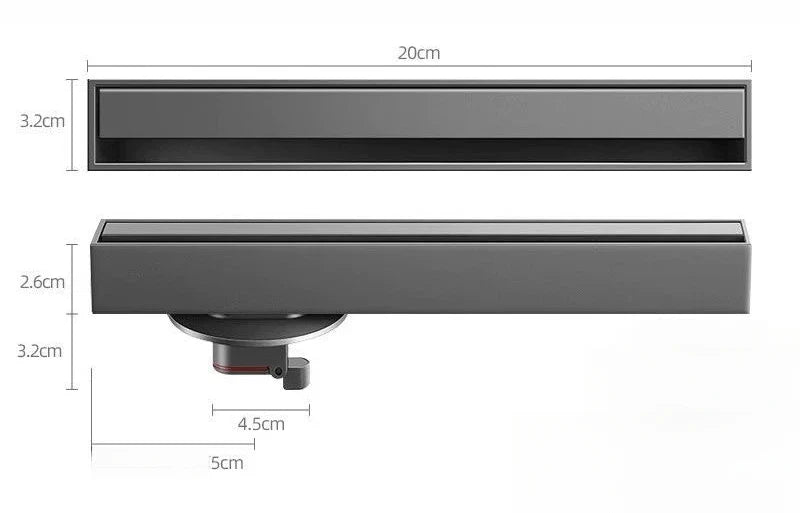 Elegante Ralo Linear de Duche