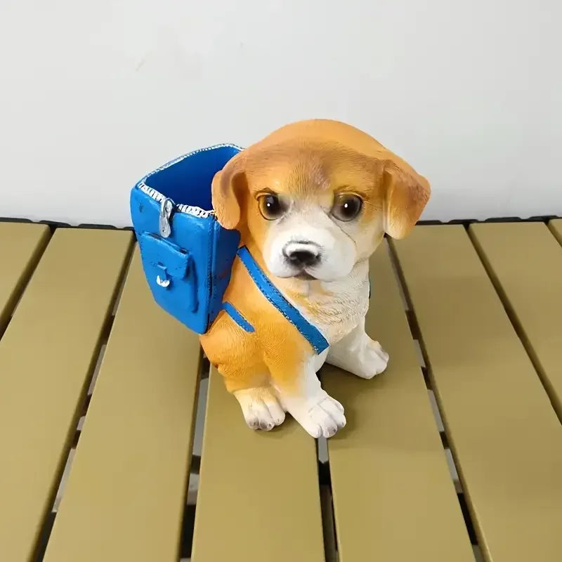 Adorável Porta-Canetas Cachorrinho