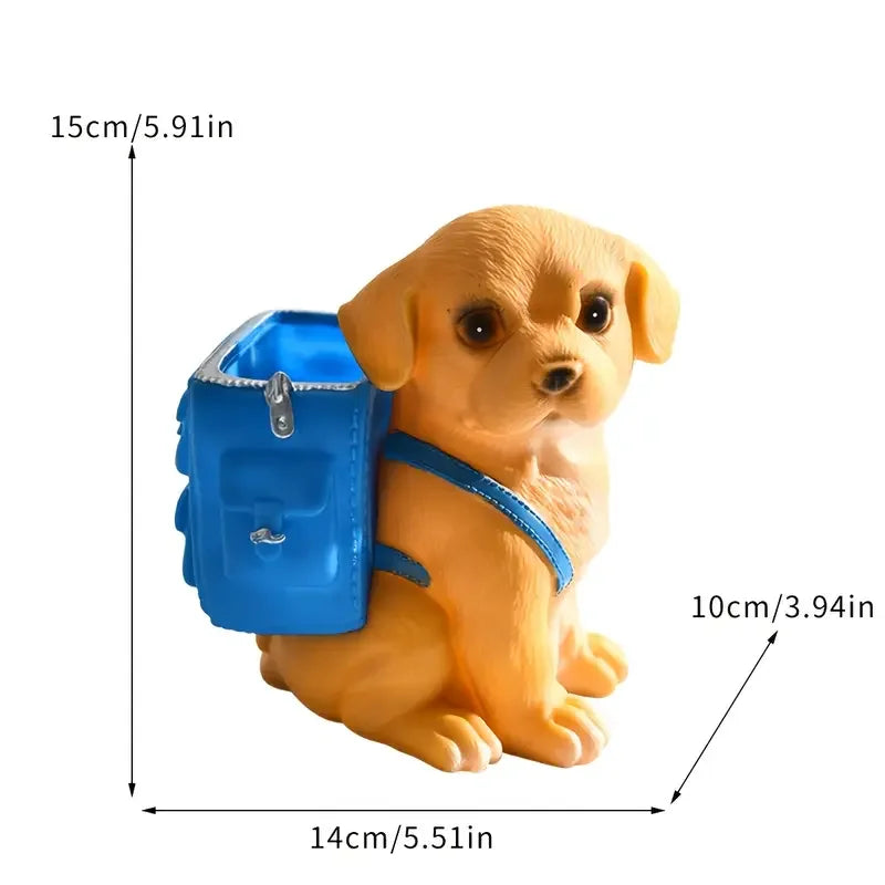 Adorável Porta-Canetas Cachorrinho
