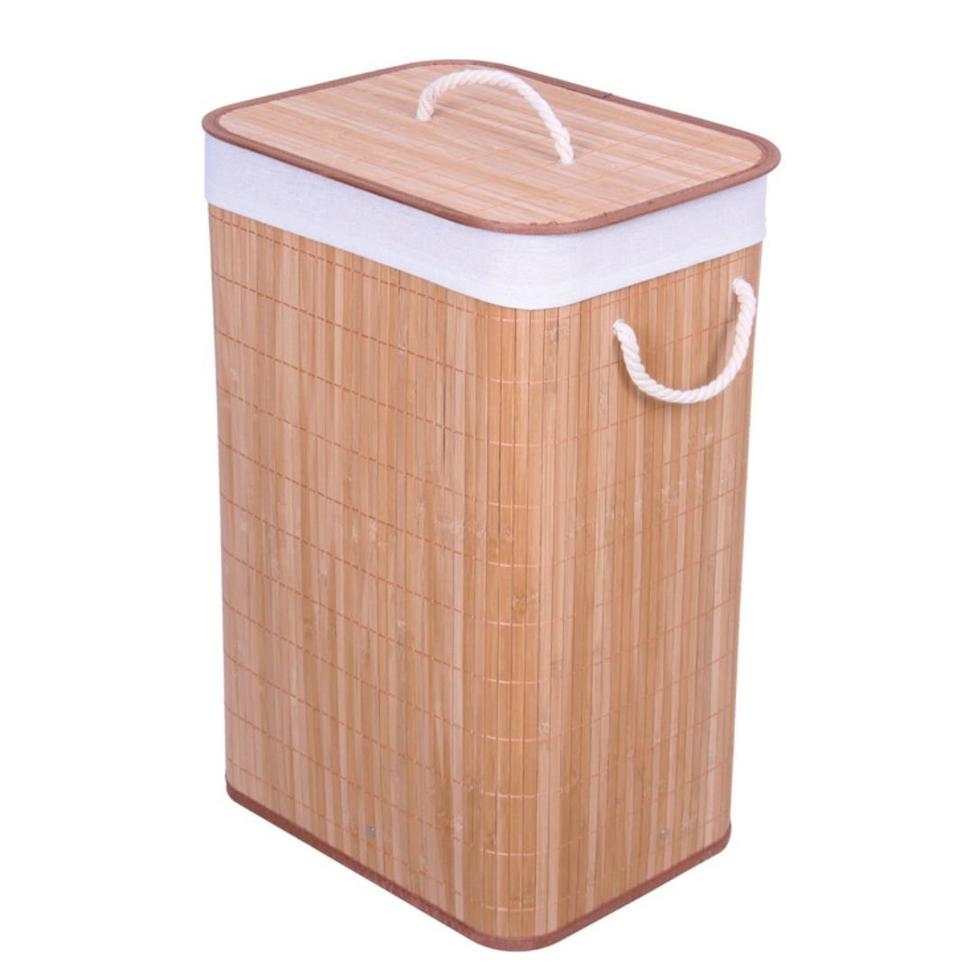 Cesto de Roupa em Bambu com Tampa – 60cm