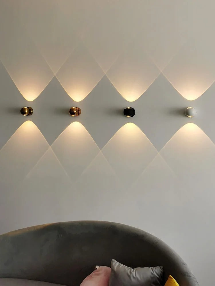 Candeeiro de Parede LED Moderno em Latão
