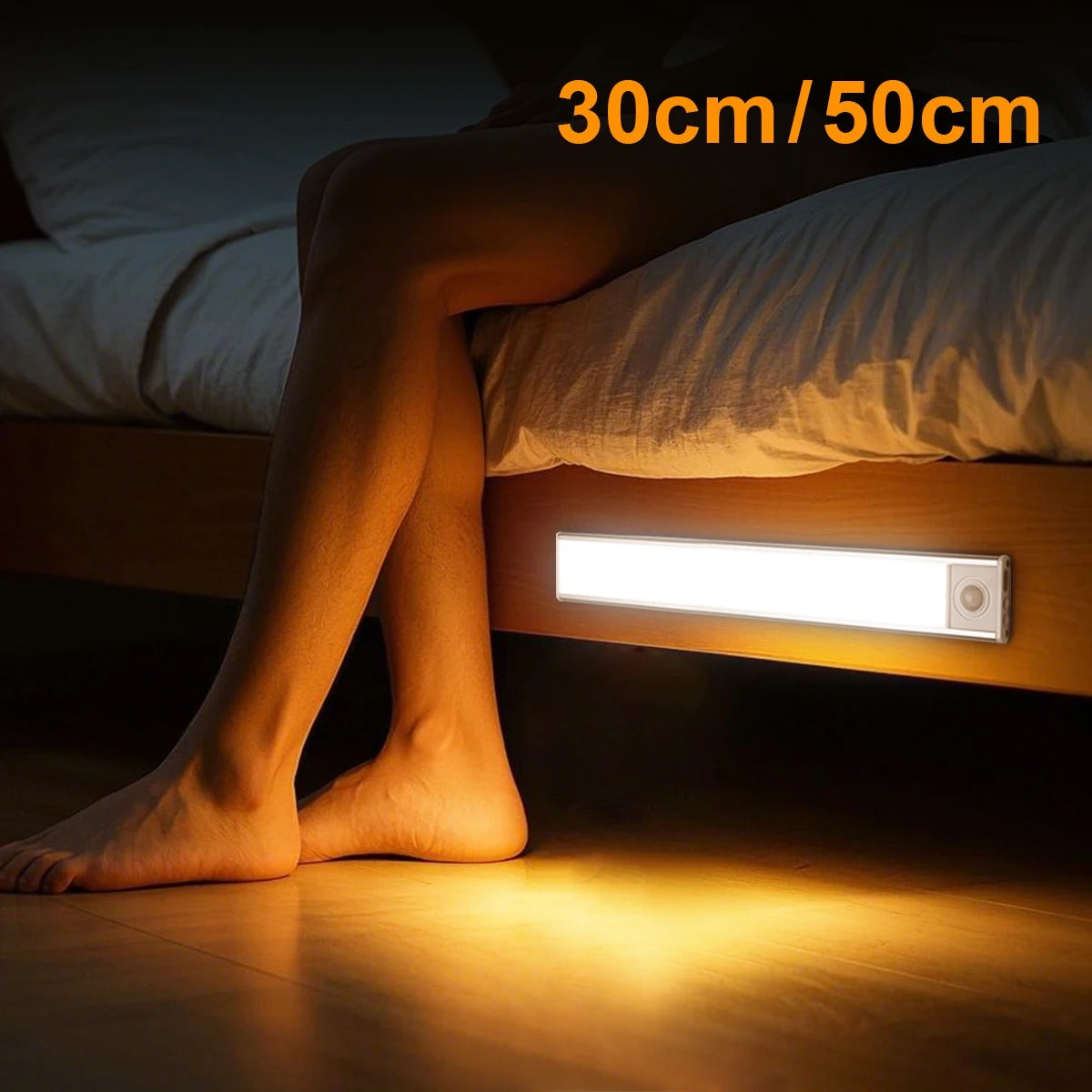 Luz LED Recarregável para Armários com Sensor de Movimento