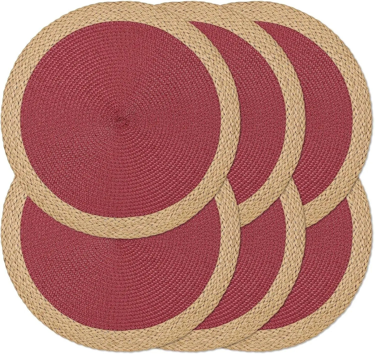 Conjunto de 6 Individuais Redondos Entrançados – 38cm