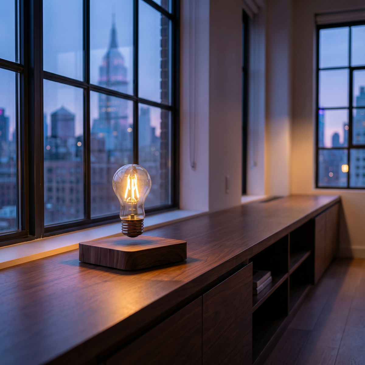 Candeeiro de Mesa LED Magnético Flutuante