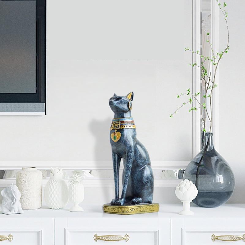 Escultura de Gato do Antigo Egito Bastet