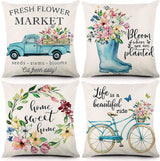 Capas de Almofada Florais Frescura de Primavera – 45 × 45cm