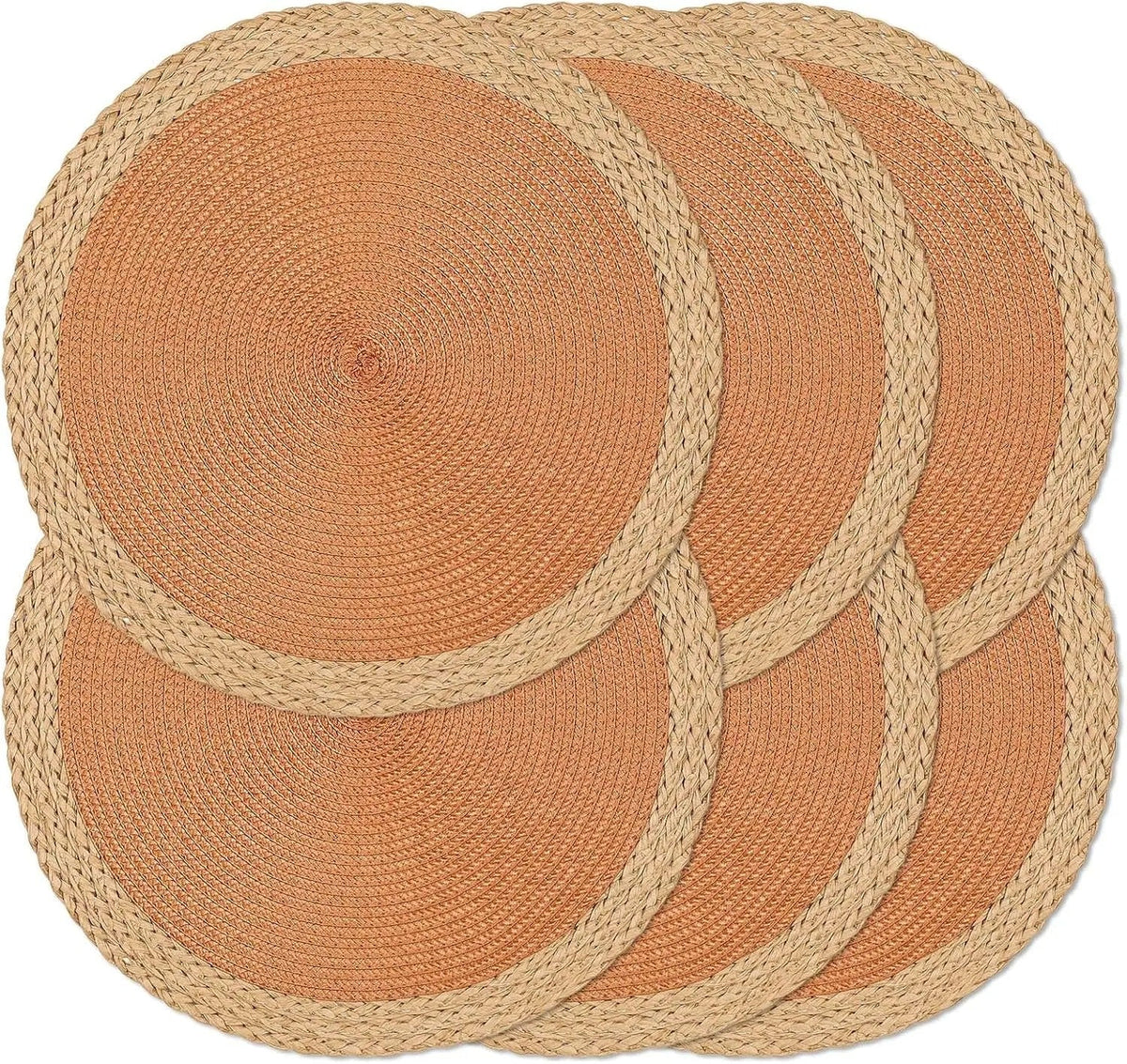 Conjunto de 6 Individuais Redondos Entrançados – 38cm