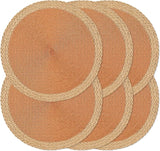 Conjunto de 6 Individuais Redondos Entrançados – 38cm