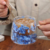 Caneca de Vidro de Parede Dupla Botânica – 200ml