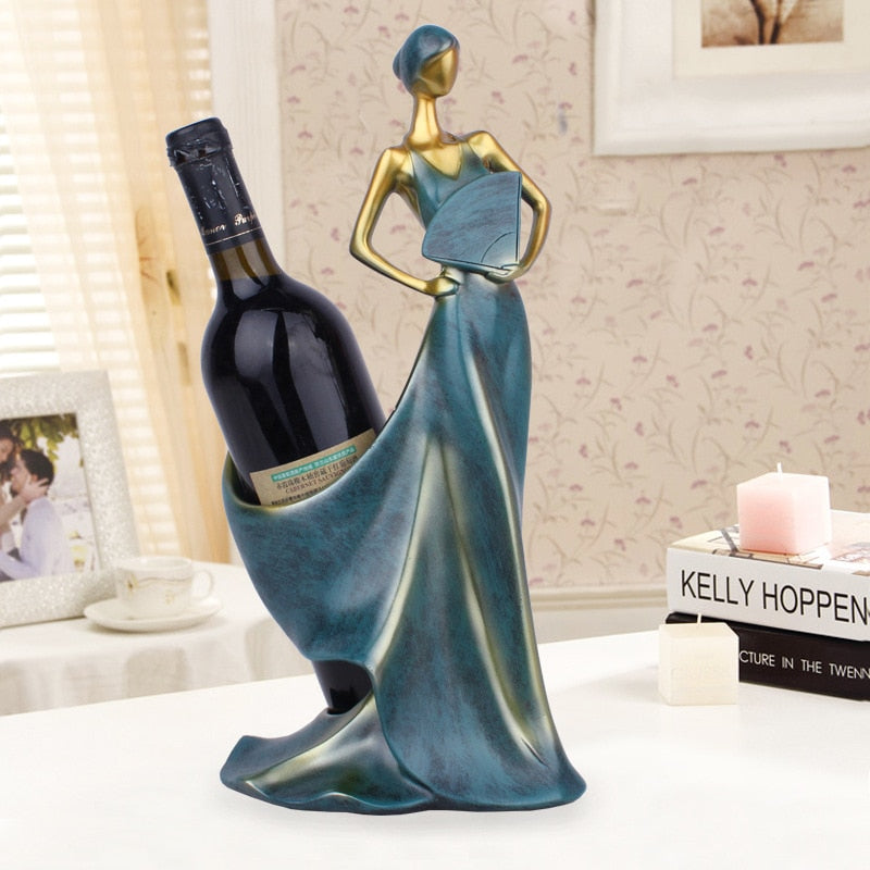 Suporte para Garrafa de Vinho Dama Elara