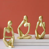 Estatuetas Esculturais Trio Pensador