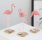 Escultura de Flamingo Rosa Fleur