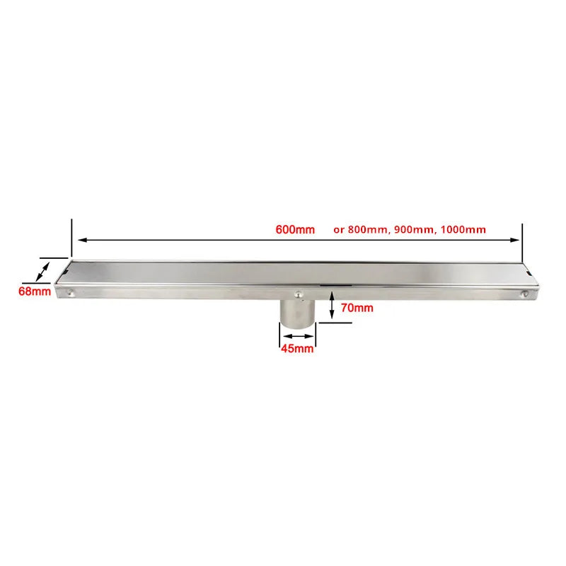 Ralo Linear de Duche em Aço Inoxidável