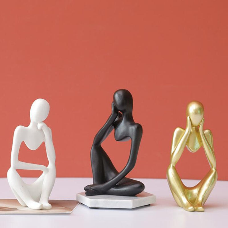 Estatuetas Esculturais Trio Pensador