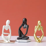 Estatuetas Esculturais Trio Pensador