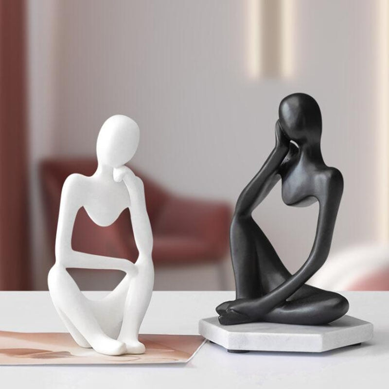 Estatuetas Esculturais Trio Pensador