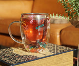Caneca de Vidro de Parede Dupla Outono – 300ml