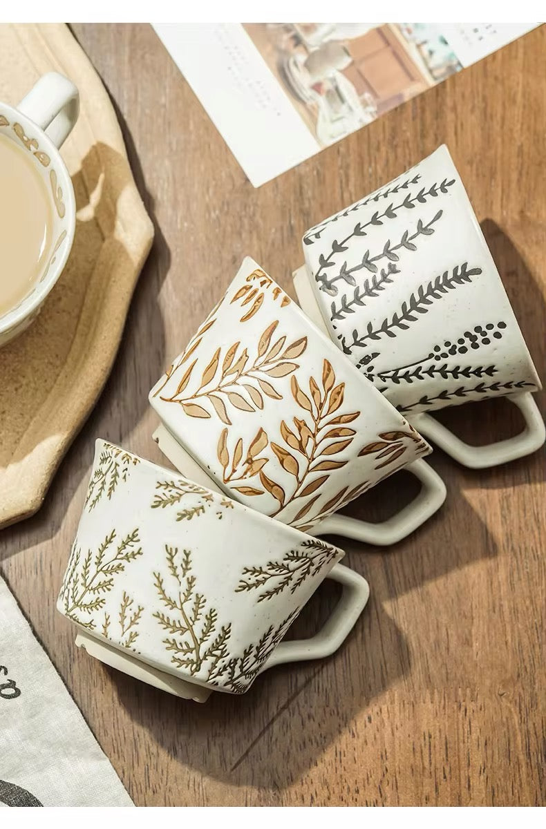 Caneca em Cerâmica Botânica Nórdica – 350ml