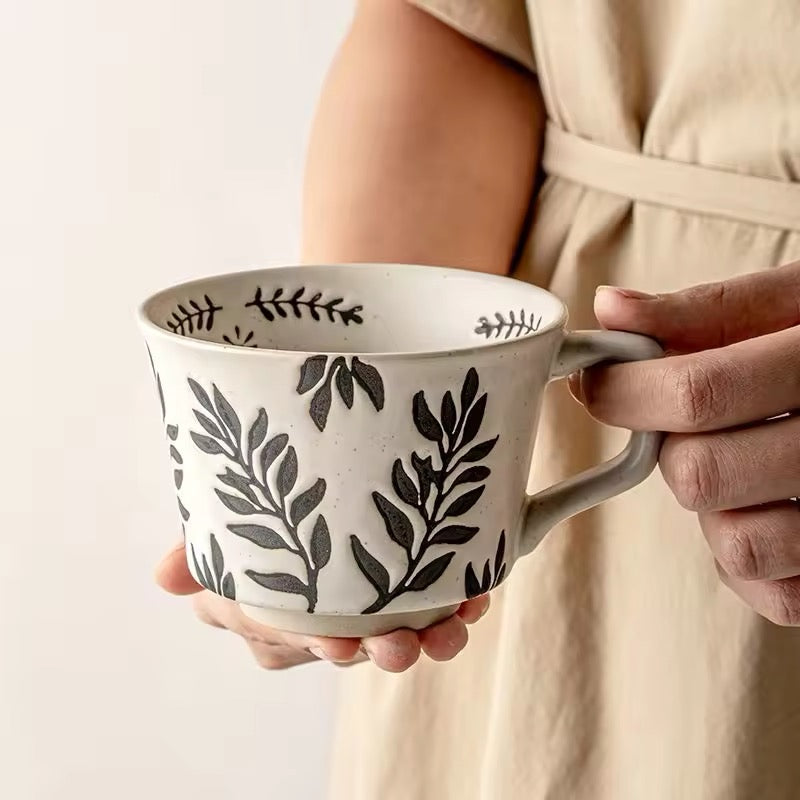 Caneca em Cerâmica Botânica Nórdica – 350ml