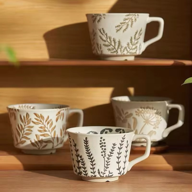 Caneca em Cerâmica Botânica Nórdica – 350ml