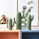 Escultura de Cato em Cerâmica Verde Saguaro