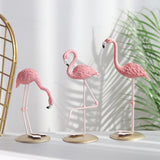 Escultura de Flamingo Rosa Fleur