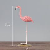 Escultura de Flamingo Rosa Fleur