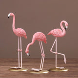 Escultura de Flamingo Rosa Fleur