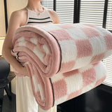 Manta de Peluche Aconchegante em Xadrez