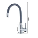 Torneira de Cozinha Flexível em Aço Inoxidável