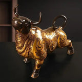 Enfeite de Touro Feng Shui em Cobre