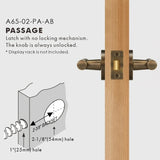 Elegante Conjunto de Puxadores de Porta em Bronze