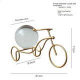 Conjunto Decorativo Dourado com Cristal