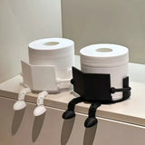 Suporte de Papel Higiénico Divertido – Organizador Criativo para a Casa de Banho