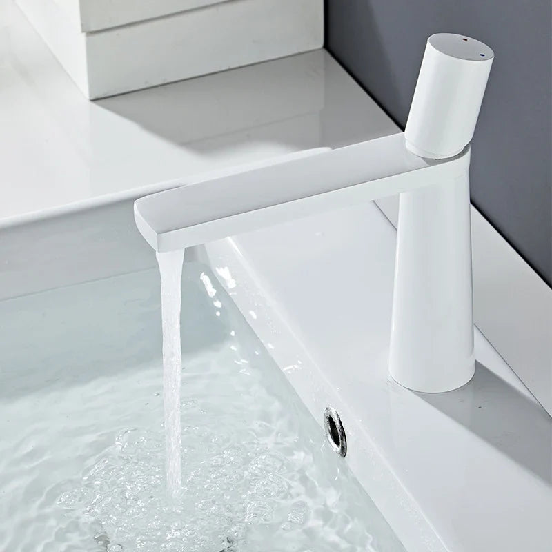 Elegante Torneira de Casa de Banho em Aço Inoxidável