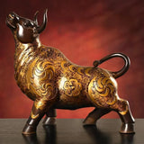 Enfeite de Touro Feng Shui em Cobre