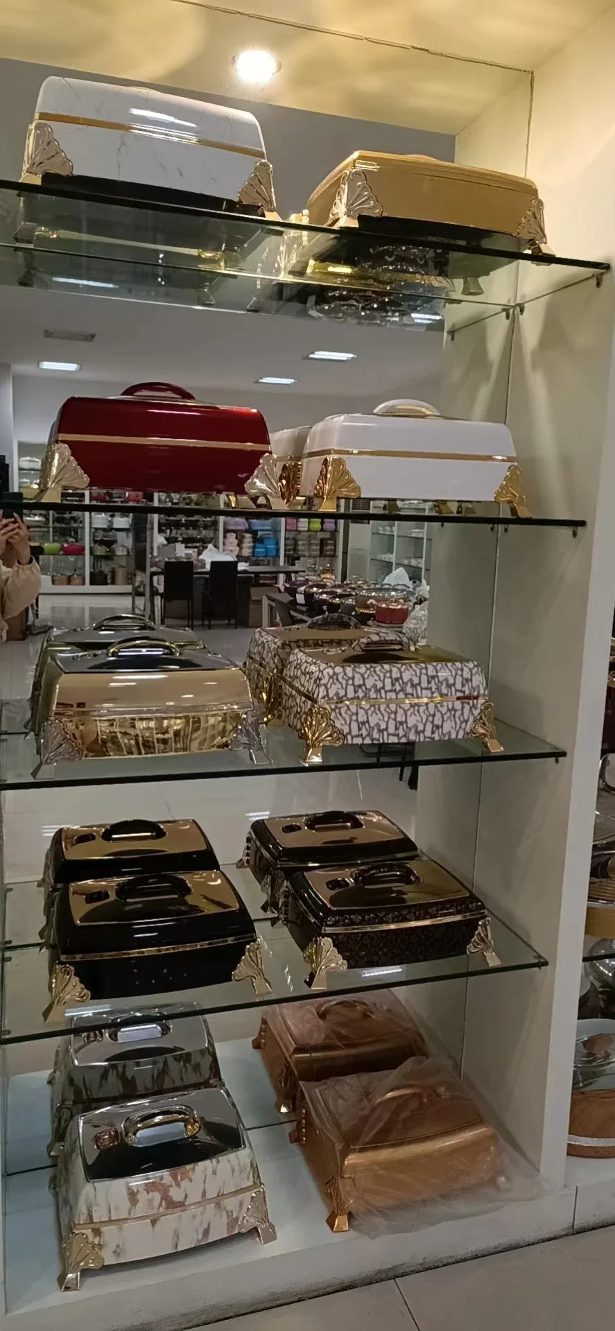 Elegante Termo de Vácuo Dourado