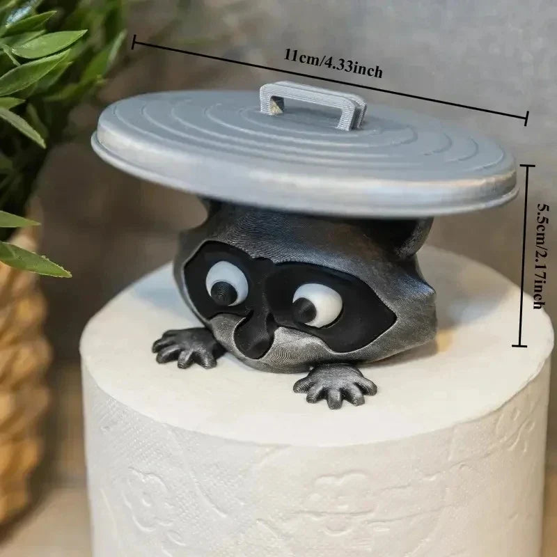 Suporte de Papel Higiénico Guaxinim – Um Acessório Divertido para a Casa de Banho