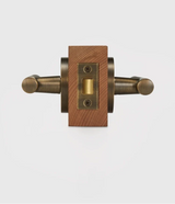 Elegante Conjunto de Puxadores de Porta em Bronze