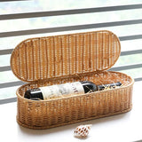 Cesto de Arrumação Boho em Rattan