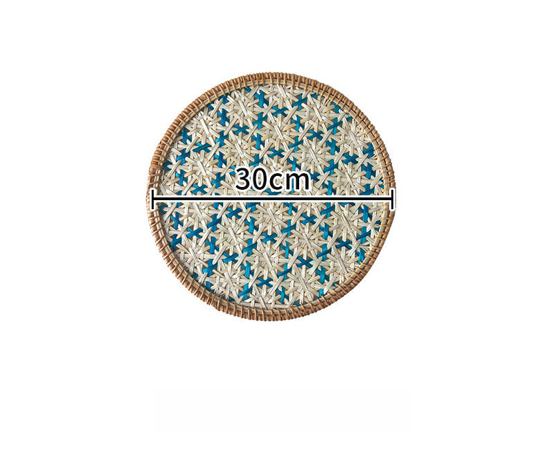 Individuais Entrançados em Rattan Natural – 30cm