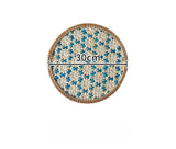 Individuais Entrançados em Rattan Natural – 30cm